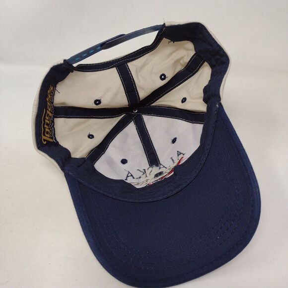 Alaska Snapback Hat Tan One Size Adjustable Embroidered 6 Panel Tonqass Cotton - Picture 6 of 8